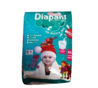 Bashundhara baby diapers Diapant (14-25kg) – বসুন্ধরা শিশুর ডায়াপ্যান্ট – 4 pcs