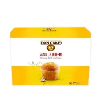 Dan Cake Vanilla Muffin 12 pack-ভ্যানিলা ড্যান মাফিন কেক12 প্যাক- 360 gm