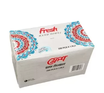 Fresh Hand Towel (250X1 Ply)- ফ্রেশ হ্যান্ড টাওয়ালে (250X1 প্লাই) – each