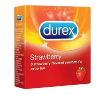 G2 Durex Strawberry Condom-ডুরেক্স স্ট্রবেরি কনডম – 3 pcs